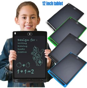 Resim Teknopia 12 Inc Grafik Digital Çocuk Yazı Çizim Tableti LCD Ekranlı + Tablet Kalemli 