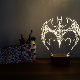 Resim Batman Figürlü Dekoratif Hediye Led Masa Lambası | BYLAMP 