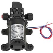 Resim Karavanlar İçin Dc 12v Su Pompası - 6a 70w Elektrikli Kendinden Emişli Yüksek Basınçlı Pompa Siyah 