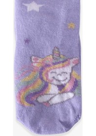 Resim Katamino Breeze Kız Çocuk Soket Çorap Unicorn Lila (1-2-9-10 Yaş) 