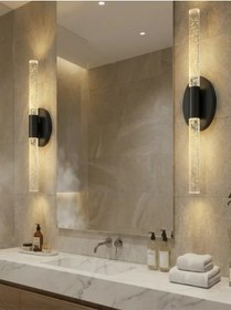 Resim Bhbackhome Bubbleflux Large Şık Tasarım Modern Ledli Aplik 51 Cm Siyah Elektrikli Siyah 