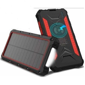 Resim Güneş Enerjili Wireless Özellikli 20000 mAh Solar Powerbank 