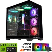 Resim Xaser Lexus X460 Ryzen 7 9700X 16GB Ddr5 Ram 1tb M.2 Nvme SSD 8gb RTX5060 Ti Sıvı Soğutmalı Oyuncu Bilgisayar 