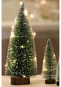 Resim Yılbaşı Çam Ağacı Dekoratif Masa Üstü Bükülebilir Sedir Çam Ağacı Yeni Yıl Ağacı 35 Cm 