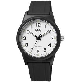 Resim Q&q Vr35j028y Erkek Kol Saati Altın - Siyah 