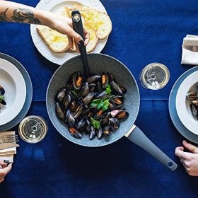 Resim Karokstore Moneta Sinfonia Güveç Tenceresi 1 Sap 16 cm Endüksiyon Için De Uygun, Mineral Parçacıklarıyla Güçlendirilmiş, Italya'da Üretilmiştir 