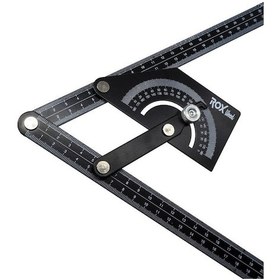 Resim Rox Wood 0102 Çok Fonksiyonlu Dereceli Gönye Iletki 23Cm X 50Cm 