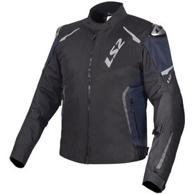 Resim Ls2 Zoom Siyah-mavi 4 Mevsim Motosiklet Montu 