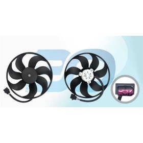 Resim Genel Markalar 1j0959455f Fan Motoru Davlumbazsız (345 Mm-3 Fıs-7 Kanat) Vw Golf 4 Bora A3 1.6 Akl 98 - 