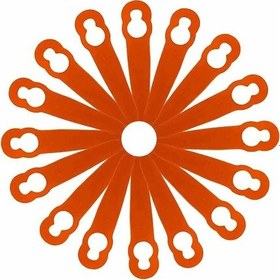 Resim Mufunye 100 Adet Yedek Plastik Bıçaklar Aksesuarları Polycut 2-2 Fsa 45 Çim Biçme Makinesi Çim Makası 