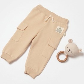 Resim BabyCosy Organik Cepli Pantolon Taş 