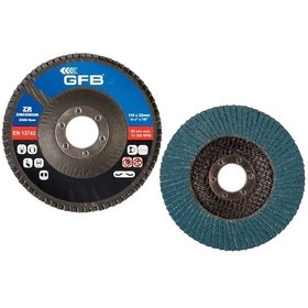 Resim Gfb Zirkonyum Flap Disk Zımpara 115 MM 100 Kum 