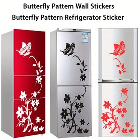 Resim Şık Kelebek Duvar & Buzdolabı Stickerı - Yüksek Kaliteli, Kolay Uygulanabilir Ev Dekorasyonu Stickerı - Mükemmel Noel Hediyesi 
