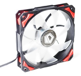 Resim ID-COOLING PL-12025-R 12cm 4Pin PWM Kırmızı Kasa Fanı 