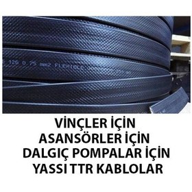 Resim 10X2.5 Yassı %100 Bakır Ttr Kablo 1 M 
