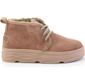 Resim Vizon Hakiki Deri Kadın Bot & Bootie K02748100302 Vizon 