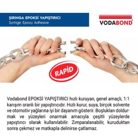 Resim Vodabond | Genel Amaçlı Epoksi Yapıştırıcı, Kullanıma Hazır Hızlı Epoksi, Şeffaf, 6 ml 