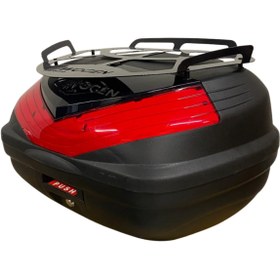 Resim WOGEN WG50 SIRT DAYAMALI PREMİUM METAL BAGAJLI ÇANTA (SİYAH) + KARBON DİZLİK HEDİYELİ 