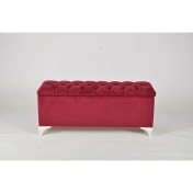 Resim Dekoroda Sandıklı Puf - Bordo 