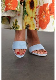 Resim Bebe Mavi Mini Topuklu Terlik 24471 Bebe Mavi 