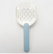 Resim Soulader Büyük Boy Dayanıklı Plastik Kedi Kumu Küreği Renkli Şeker Desenli Kedi Kakası Küreği Kalınlaştırılmış Kedi Kumu Temizleme Küreği Evcil Hayvan Malzemeleri 