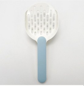 Resim Soulader Büyük Boy Dayanıklı Plastik Kedi Kumu Küreği Renkli Şeker Desenli Kedi Kakası Küreği Kalınlaştırılmış Kedi Kumu Temizleme Küreği Evcil Hayvan Malzemeleri 