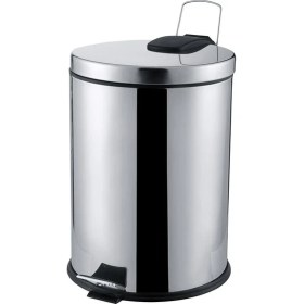 Resim Primera 30 Litre Pedallı Çöp Kovası Krom 