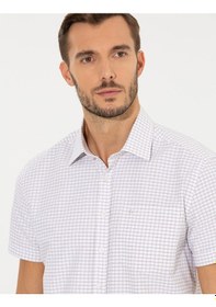 Resim Pierre Cardin Erkek Bej Kısa Kollu Gömlek 50252474-vr011 Bej 