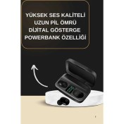 Resim Techno Stock 2025 Yeni Model Bluetooth Kulaklık Stereo Tws Kulaklık 5.0 Bluetooth Yüksek Ses Kaliteli 