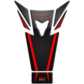 Resim Gp Kompozit Yamaha Mt-25 2015-2019 Uyumlu Tank Pad Seti Siyah-Kır (522060645) 