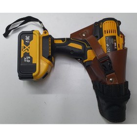 Resim Nikadu Hakiki deri Şarjlı matkap çantası bel tipi 