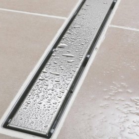 Resim Sukar Line/6 Lineer Duş Kanalı Plain Izgaralı Paslanmaz Çelik Kasalı Koku Önleyicili - 40 cm 