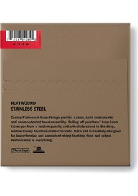 Resim Jim Dunlop Flat Wound 4 Telli Bas Gitar Teli 45-105 