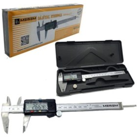 Resim Meşem 150 Mm Dijital Kumpas 6" Cvr Çelikten Dijital Taşıma Çantalı Çelik Kumpas 