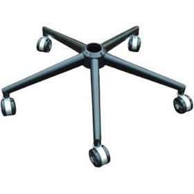 Resim Sandofis Siyah Metal Ahtapot Ayak+5 Adet Oyuncu Koltuğu Tekeri 