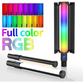 Resim Voground Vgrd Rgb Renkli Stick Light 19.68 Inç El Led Işık Değnek 95 2500k-9000k Fotoğraf Stüdyosu Lambası 