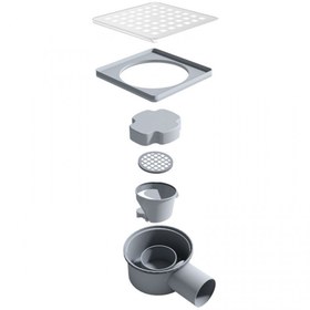 Resim sofdekor Altın Yer Süzgeci 10x10 cmYatay Çıkış 50mm 