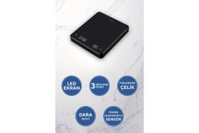 Resim Serenity Haven Dijital Kahve Demleme Tartısı Zamanlayıcı ve Hassas Ölçüm Özellikleriyle 