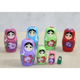 Resim 4'lü Ahşap Matruşka ALK3814 