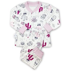 Resim Sema Bebe Sema Baby Sleeper Cactus Bebek Bebek Pijama Takımı 3-6 Ay - Pembe 