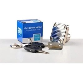 Resim Std 138-22 mm Kare Çekmece Kilidi 