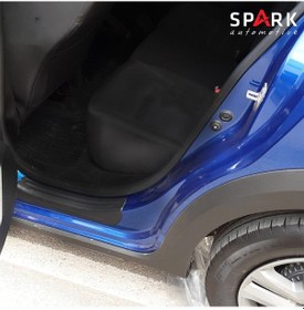 Resim Dacia Sandero 2021 Set 4 Parça Kapı Eşiği Siyah Mat Asa Kum Desen Standart 