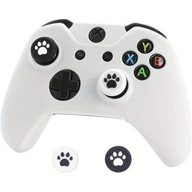Resim Gaojunshop01 Xbox Series X/s Kumanda İçin Beyaz Tekli Sevimli Kedi Patik Tutma Kılıfı 