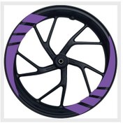 Resim Motorsiklet Mt 07 Mor Reflektörlü Jant Şeridi Çok Renkli 