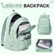 Resim Oldfriend Light Green Renkli Genç Kızlar İçin Büyük Kapasiteli Outdoor Sırt Çantası Açık Yeşil 