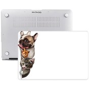 Resim MacBook Air M1 13" A1932 A2179 A2337 Uyumlu Beyaz Laptop Koruyucu Kılıf ANIMAL01NL McStorey