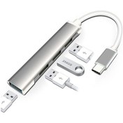 Resim Batcell 4 Port Type-C USB Çoğaltıcı USB Hub OTG USB Çoklayıcı Type c 3.0 