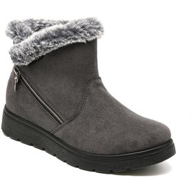 Resim Antracıte Bot Kadın 45 U30 Ux Fly Flot Cloth Woman Boot Anthracite Antrasit 