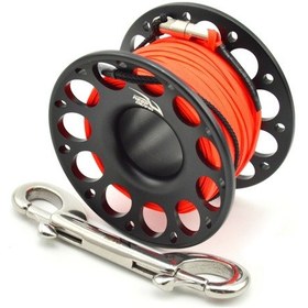 Resim Keep Dıvıng Havacılık Sluminum Makarası Çift Kancalı Dalış Şamandırası Halat Serbest Bırakma Cihazı, Renk: 30m Siyah 