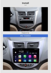 Resim Hyundaı Accent Blue 2011+ Uyumlu Multimedya Navigasyon Usb Kamera Carplayer 4 Ram 